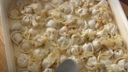 Рецепт пельменей в духовке с сыром