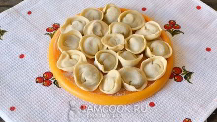 Рецепт постных пельменей