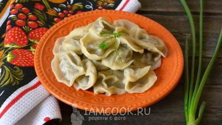 Рецепт постных пельменей