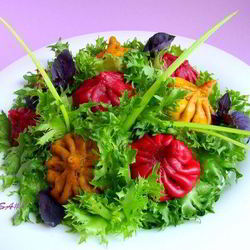 Рецепт Постных цветных хинкали к 8 марта