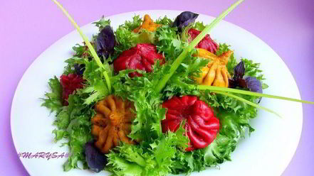 Рецепт постных цветных хинкали к 8 марта