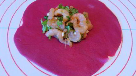 Рецепт постных цветных хинкали к 8 марта