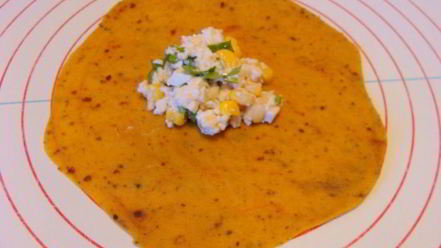 Рецепт постных цветных хинкали к 8 марта