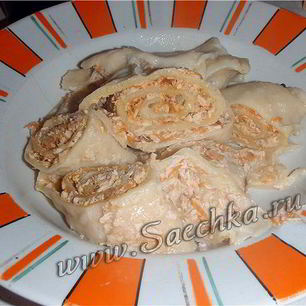 Рецепт Рулета пельменного