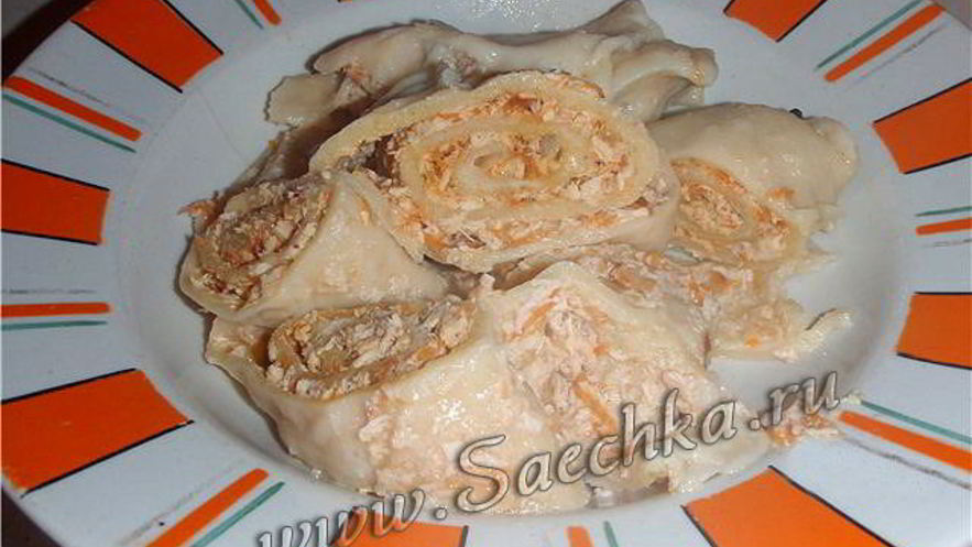 Рецепт рулета пельменного