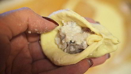 Рецепт рыбных пельменей елочки