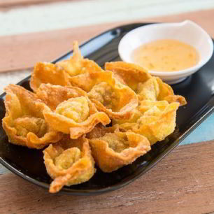 Рецепт Жареных вонтонов с креветками