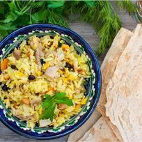 Ароматный бириани с курицей — плов с индийскими специями