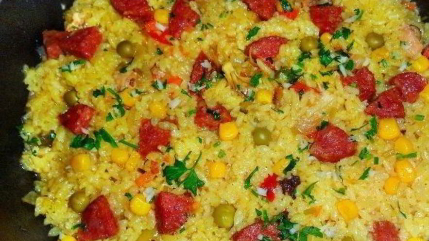 Рецепт испанской паэльи с курицей