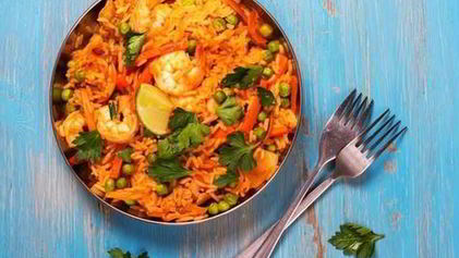 Рецепт Паэльи с креветками