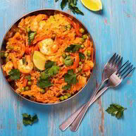 Рецепт Паэльи с креветками