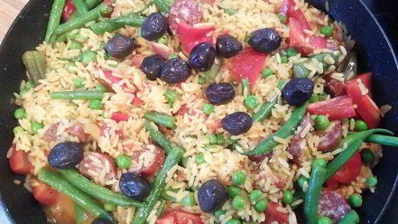 Рецепт паэльи с кроликом