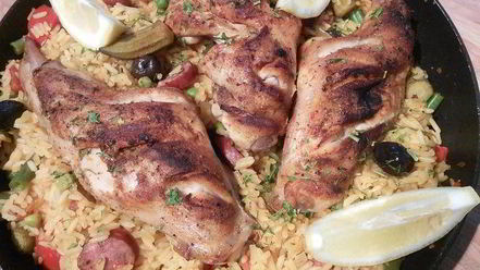 Рецепт паэльи с кроликом