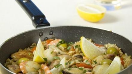 Рецепт паэльи с курицей и морепродуктами