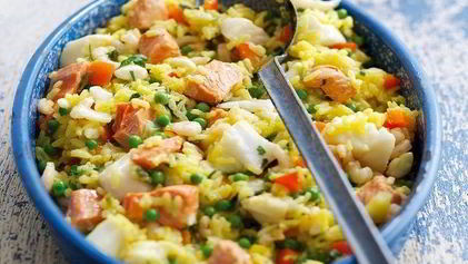 Рецепт Паэльи с рыбой