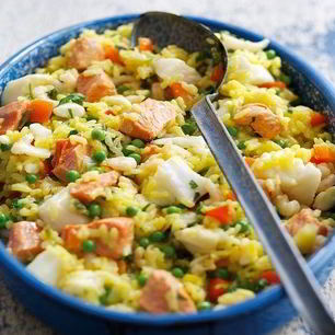 Рецепт Паэльи с рыбой