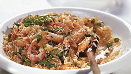 Рецепт Пилава с креветками