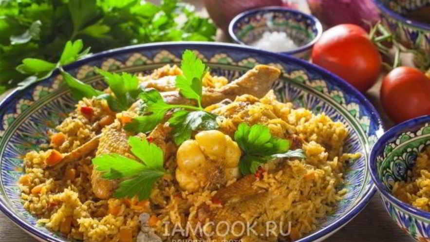 Рецепт плова из бурого риса с курицей