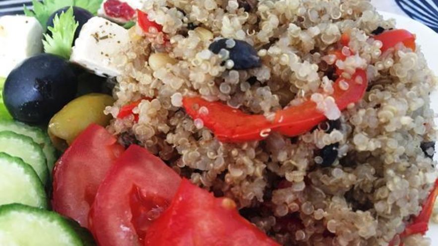 Рецепт плова из киноа с грибами