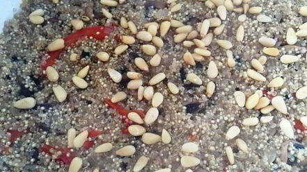 Рецепт плова из киноа с грибами