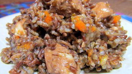 Рецепт плова из красного риса