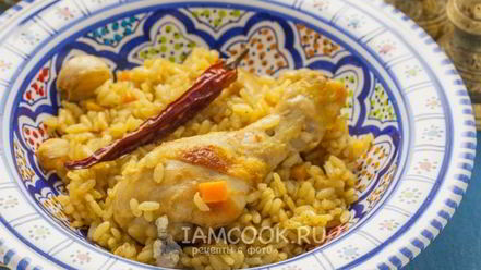 Рецепт плова из курицы на сковороде