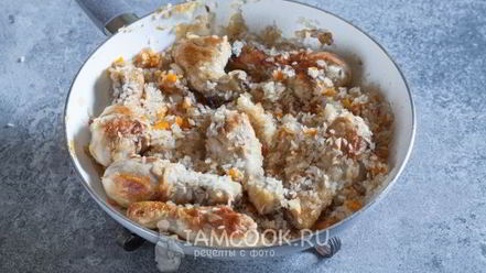 Рецепт плова из курицы на сковороде