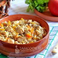 Рецепт Плова из перловки с курицей