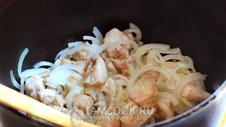 Рецепт плова из перловки с курицей