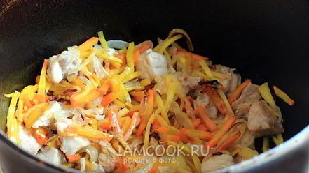 Рецепт плова из перловки с курицей