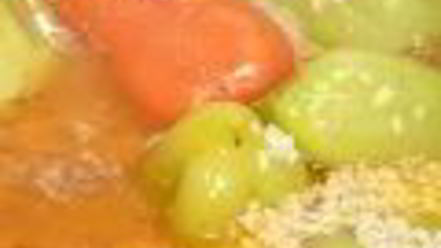 Рецепт плова с фаршированным болгарским перцем