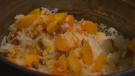 Рецепт плова с фисташками и абрикосами