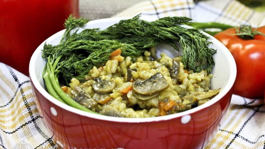 Рецепт плова с грибами