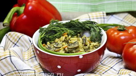 Рецепт плова с грибами