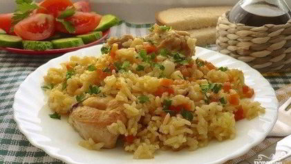 Рецепт Плова с курицей и овощами