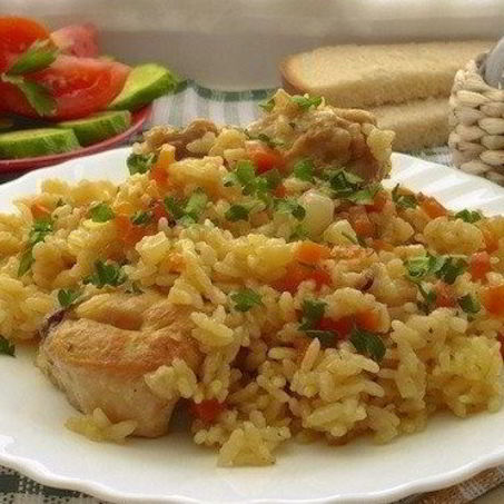 Рецепт Плова с курицей и овощами