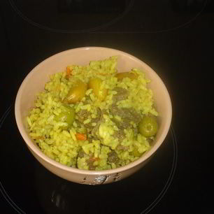 Рецепт Плова с луком и оливками