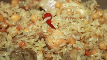 Рецепт Плова с нутом и курицей