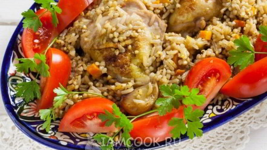 Рецепт плова с рисом и гречкой