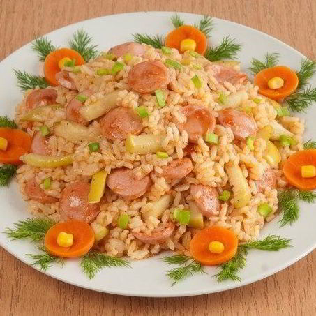 Рецепт Плова с сосиской