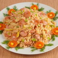 Рецепт Плова с сосиской