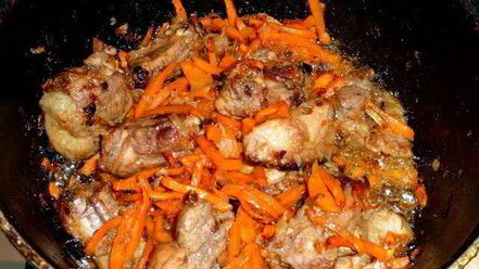 Рецепт плова со свиными ребрышками