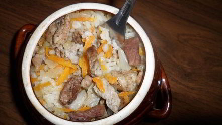 Рецепт плова в горшочках