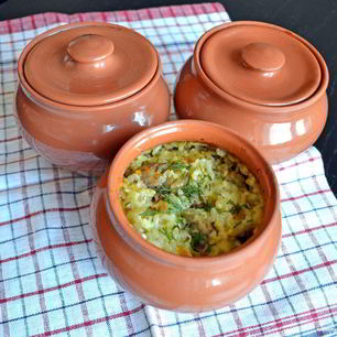 Рецепт Плова в горшочке в духовке