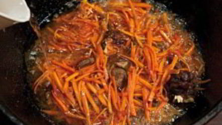 Рецепт плова в казане на плите