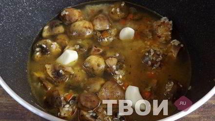 Рецепт постного плова с грибами