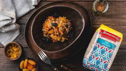 Рецепт сладкого плова с сухофруктами