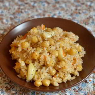 Рецепт Вегетарианского плова с нутом