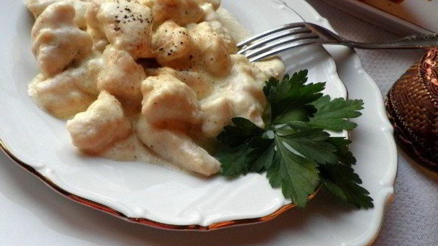 Рецепт фрикасе из курицы с мускатным орехом