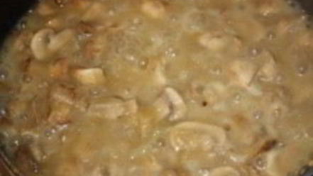 Рецепт фрикасе с грибами